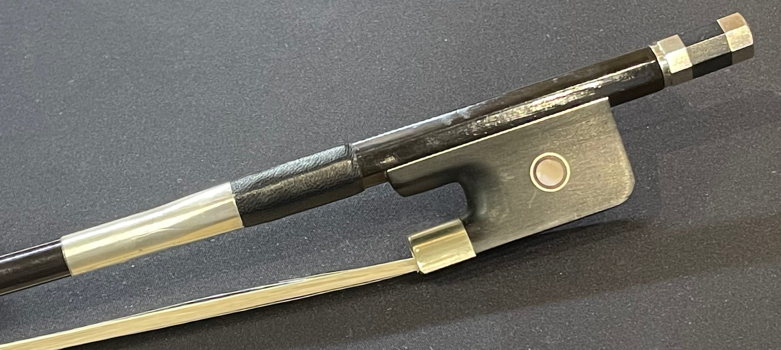 1/2 Double Bass French Bow - K. Holtz Fiberglass Model