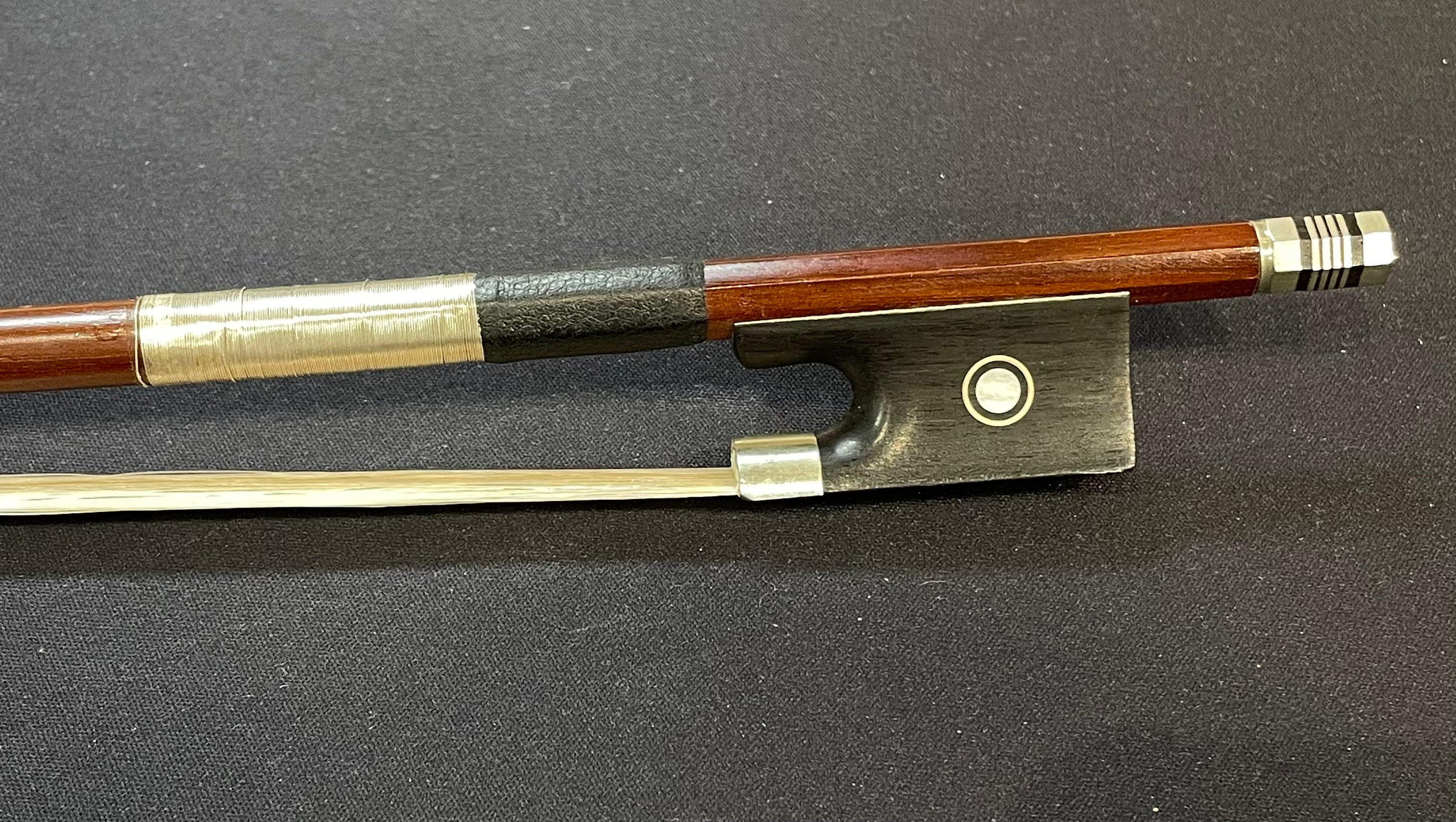 4/4 Violin Bow - H. R. Schicker Original Wood Model 2500