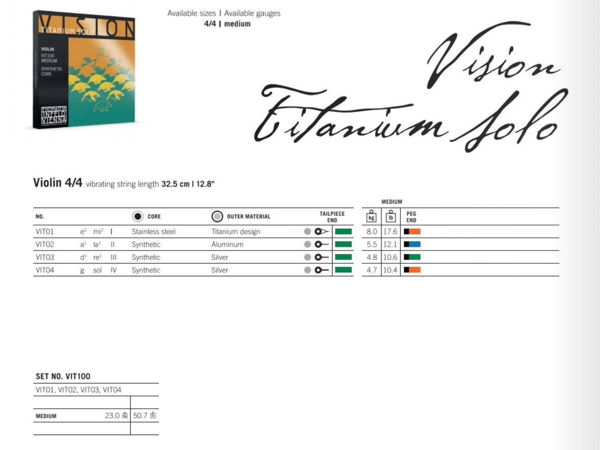 Thomastik - Vision Titanium Solo | Violin