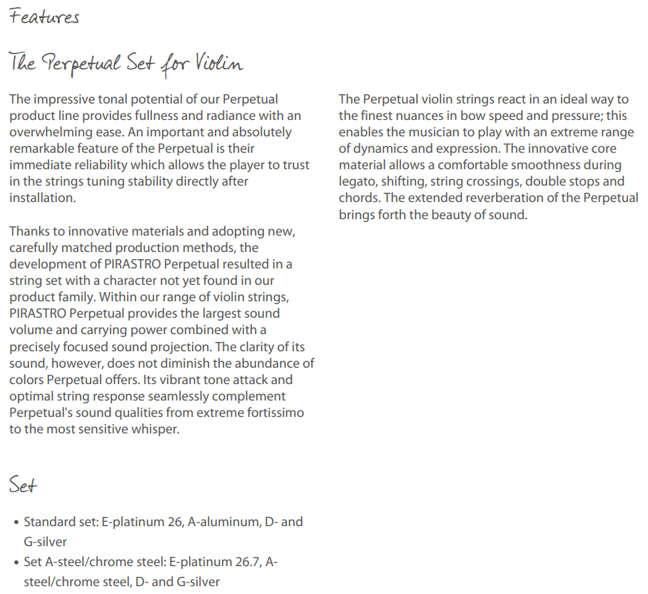 Pirastro - Perpetual | Violin