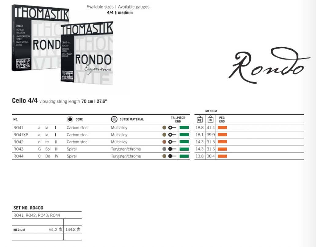 Thomastik - Rondo | Cello