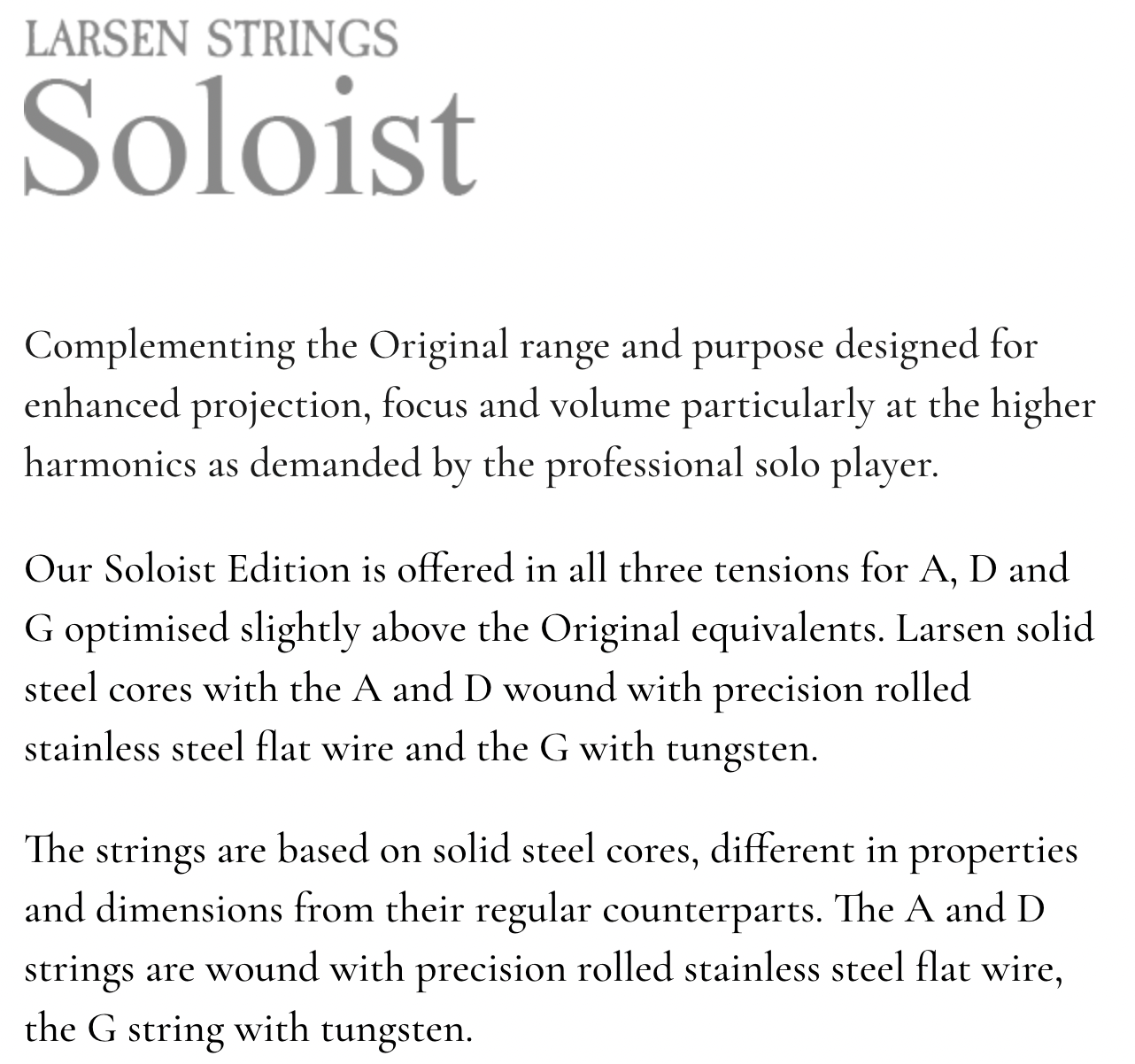 Larsen - Soloist | Cello