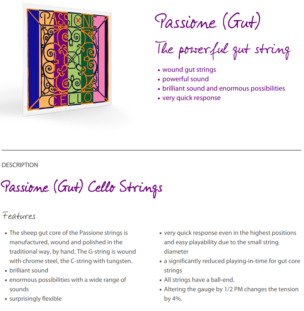 Pirastro - Passione | Cello