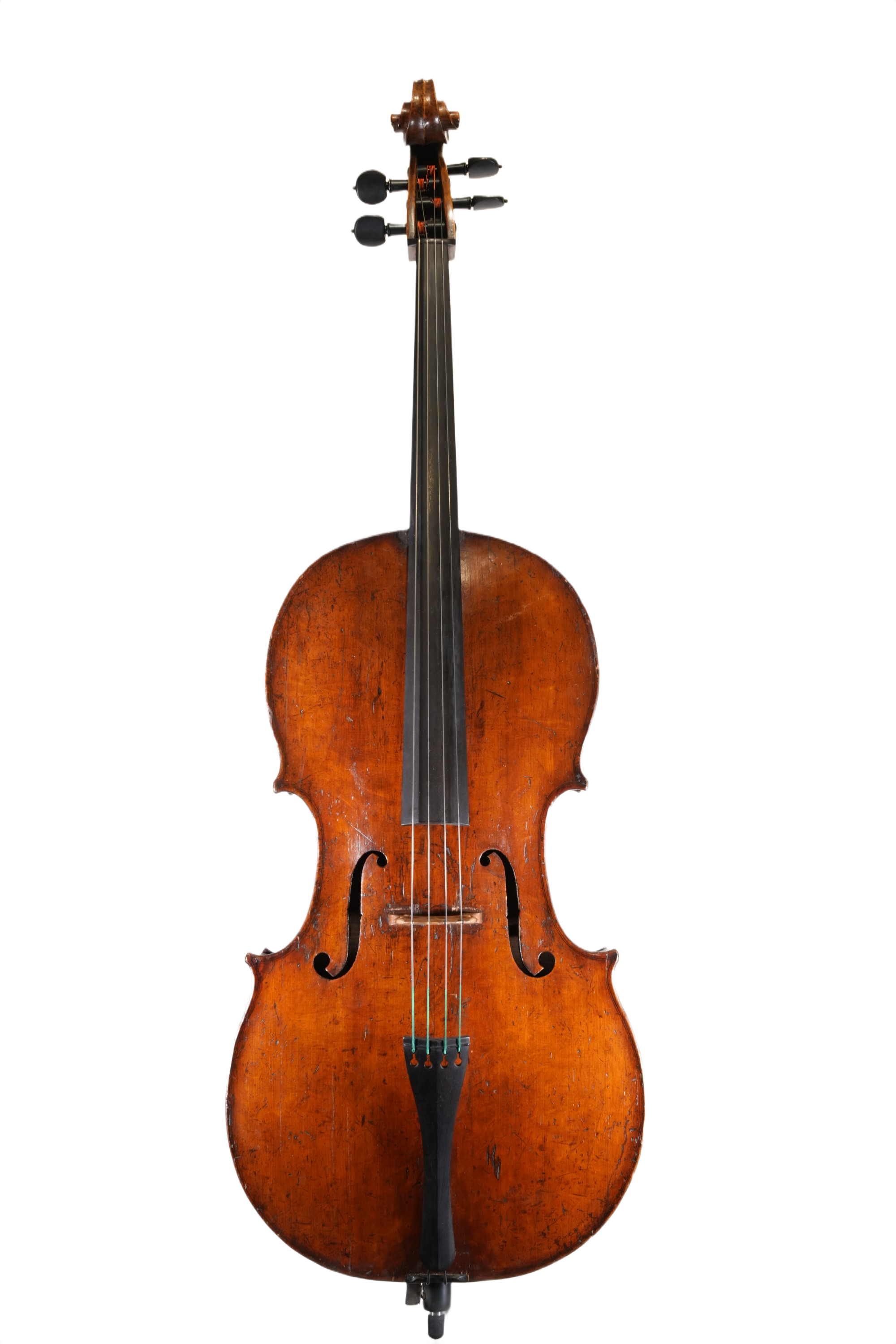 7/8 Cello Outfit - 18th Century Unlabeled English Cello
